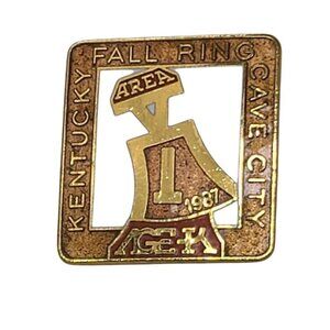 1987 Kentucky Fall Ring Area 1 Cave City IGKA Lapel Pin Vintage Collectible